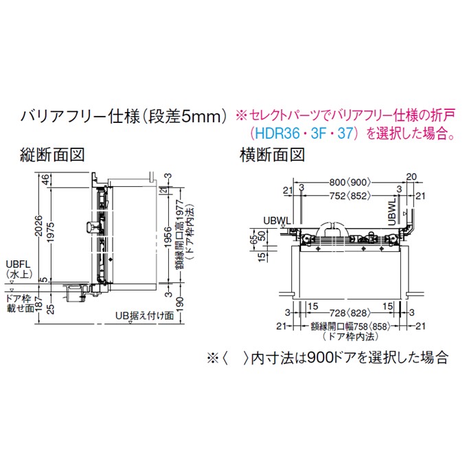 TOTOシャワールームJSV0812L 基本仕様 Lタイプ TOTOシャワーユニット・TOTOシャワーボックス内寸法  D800×W1200×H2030mm_ロイヤル建材